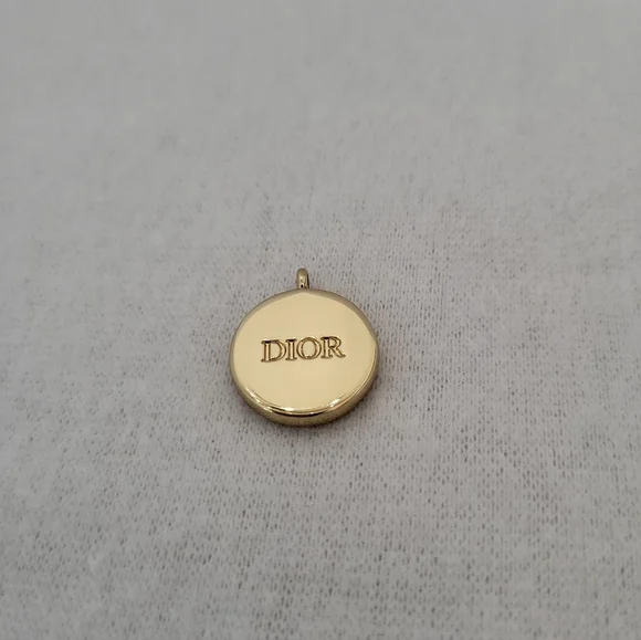 Dior Ja'dore NWOB Gold Tone Pendent With White Fragrance Stone 8mm - Picture 4 of 12